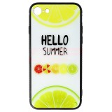 Husa iPhone SE 2022, TPU &amp; Sticla, Lemon. Protectie Premium
