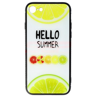 Toc TPU &amp;amp; Glass Apple iPhone 8 Lemon foto