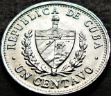 Moneda exotica 1 CENTAVO - CUBA, anul 1981 *cod 480 = A.UNC