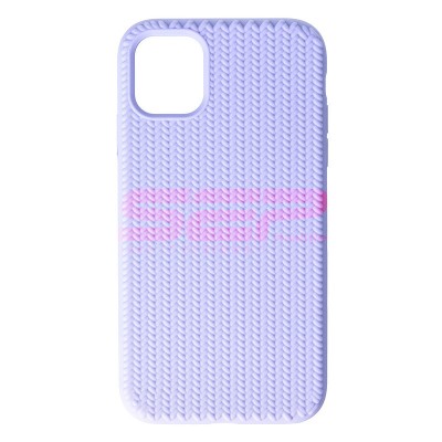 Toc silicon Woven Texture Apple iPhone 11 Lavender foto