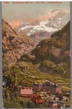 CPIB 23949 - CARTE POSTALA - GRINDELWALD. HOTEL BAR U. VIESCHERHORNER, ELVETIA, CIRCULATA, 1912, STAMPILA, TIMBRU