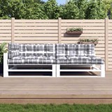 VidaXL Perne de paleți, 5 buc., gri carouri, material textil 314587