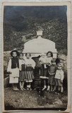Copii la Izvorul Virginia, Rucar, Muscel// tip CP, fotografie interbelica, Romania 1900 - 1950, Portrete