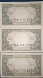 SD0073 Romania 1000 lei 1941 3 consecutive