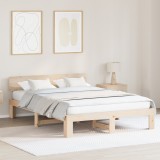 vidaXL Cadru de pat cu tetiere 140x200 cm Lemn masiv de pin