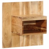 Noptiera Gossi lemn masiv acacia 50x27x50 cm montata pe perete. Spatiu depozitare dormitor. Stil unic, rezistenta la intemperii