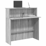 Birou Recepție vidaXL Gri Sonoma 100x50x103.5 cm Lemn Prelucrat - Birou Calculator, Mobilier Birou