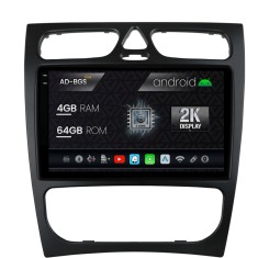 Navigatie 2K Mercedes Benz C-Class W203 (2000-2005), Android OS, S-Quadcore 4GB RAM + 64GB ROM, 9.5 Inch - AD-BGS90042K+AD-BGRKIT416 foto