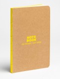 Kraft and Yellow Small Bullet Journal: Slim Format Small Bullet Journal with Dot-Grid Pages