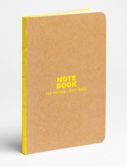 Kraft and Yellow Small Bullet Journal: Slim Format Small Bullet Journal with Dot-Grid Pages