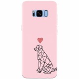 Husa silicon pentru Samsung S8, Love Dog
