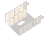 Radiator presat U TO220 gri 12,7mm x 25,4mm x 29,3mm