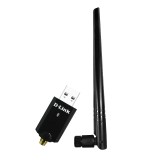 ADAPTOR RETEA D-LINK AC1300, extern wireless 2.4 GHz | 5 GHz, USB 3.0, port, antena externa 5 dBi x 1, &quot;DWA-185&quot; (timbru verde 0.18 lei)