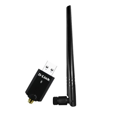 ADAPTOR RETEA D-LINK AC1300, extern wireless 2.4 GHz | 5 GHz, USB 3.0, port, antena externa 5 dBi x 1, &amp;quot;DWA-185&amp;quot; (timbru verde 0.18 lei) foto
