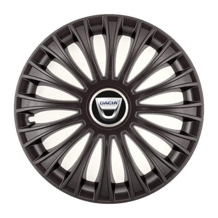 Set 4 Capace Roti, potrivite jantelor de R14, pentru Dacia, model dino Negru