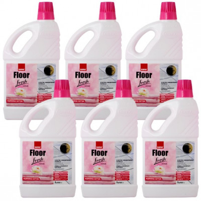 6 x Sano Floor Fresh Home 1L, Detergent lichid pentru pardoseli, 6 x 1000ml foto