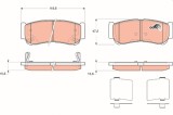 TRW GDB3419 COTEC set placute frana,frana disc