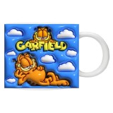 Cana alba personalizata &quot;Garfield &quot;, INOVATIX&reg;️. 330ml