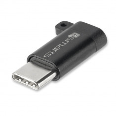 Adaptor 4smarts Micro-USB - USB Type-C Negru foto