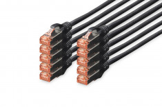 Patchcord Digitus S/FTP Cat 6 1m Black foto