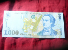 Bancnota 1000 lei 1998 M.Eminescu , cal. UNC foto