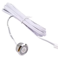 Intrerupator tactil LED, CACM-F02, banda led, reglare luminozitate, 12V-24V, 60W, Dupont, argintiu