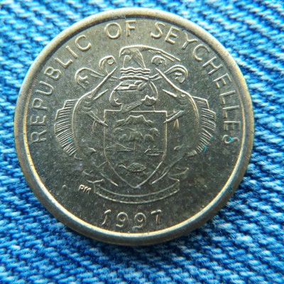 1o - 5 Cents 1997 Seychelles foto