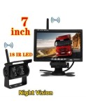 Kit marsarier wireless cu camera si display de 7inch 12V-24V, pentru Camioane, Autocare, Bus-uri
