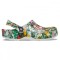 Saboti Crocs Classic Printed Floral Clog Alb - White/Multi