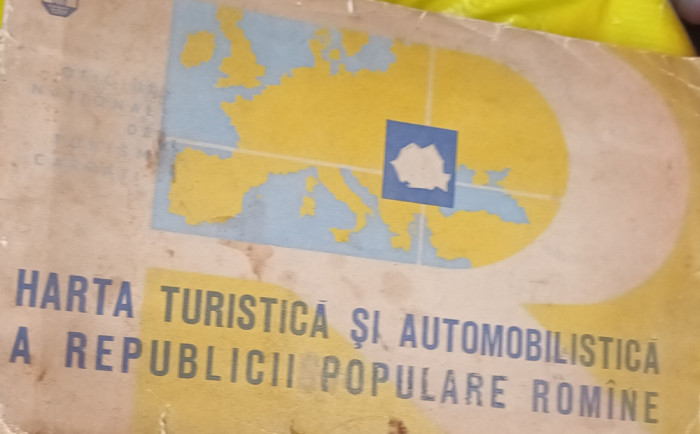 HARTA TURISTICA SI AUTOMOBILISTICA A REPUBLICII POPULARE ROMANE