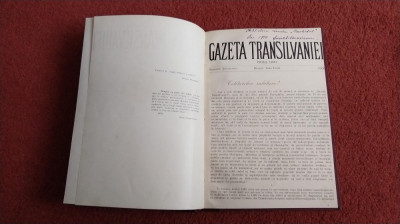 GAZETA TRANSILVANIEI - EDITIE JUBILIARA 1838 - 1908 foto