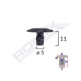 CLIPS TIP GARNITURA PENTRU PEUGEOT 5X11MM - NEGRU SET 10 BUC 61945