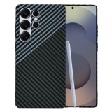 Husa pentru Samsung Galaxy S25 Ultra S938, Techsuit, Carbonite FiberShell, Neagra Gri