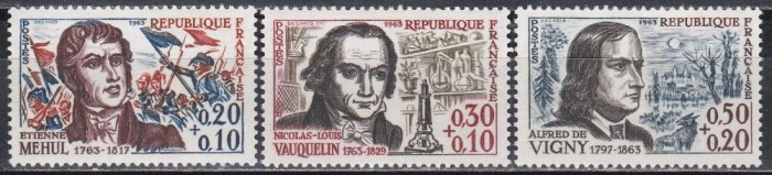 Franta 1963 - Bărbați celebri, MNH