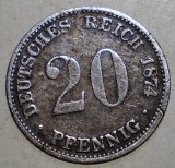 C.055 GERMANIA 20 PFENNIG 1874 C ARGINT
