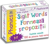 Sight words - Formeaza propozitii - Jetoane Limba Engleza - Editura DPH