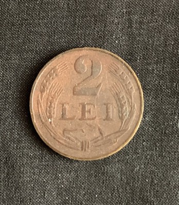 Moneda 2 lei 1947 foto