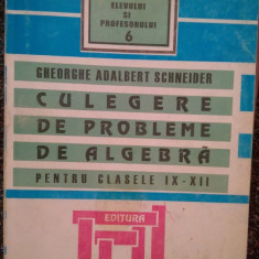 Gheorghe Adalbert Schneider - Culegere de probleme de algebra pentru clasele IX - XII