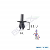 Clips fixare elemente exterioare pentru opel/volvo/vw 8x11.8mm - negru set 25 buc UNIVERSAL Universal #6, Array