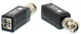 Video balun HD prin UTP/FTP BNC - 2 pini terminali cu clip pentru cablu Well