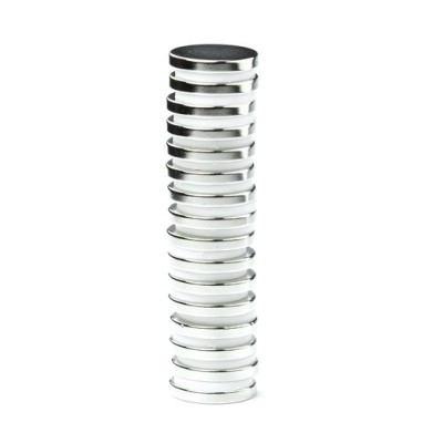 Magnet neodim puternic disc 20mm x 3mm - set de 10 bucati foto