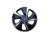 Set 4 Capace Roti Negru Argintiu 14 inch ALM EVO Plastic ABS Durabil Compatibil Universal
