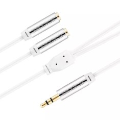 Cablu audio stereo SENTIVUS 1.5m Jack 3.5 mm tata - 2x 3.5 mm mama
