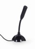 MICROFON GEMBIRD, suport tip &quot;picior&quot;, conector USB 2.0, flexibil, negru, &quot;MIC-DU-02&quot; (timbru verde 0.03 lei)