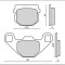 Set placute frana CPI Hussar - Popcorn &ndash; Peugeot Buxi &ndash; Speedfight &ndash; Squab &ndash; Trekker &ndash; Vivacity &ndash; PGO Big Max &ndash; Suzuki Address &ndash; Sepia