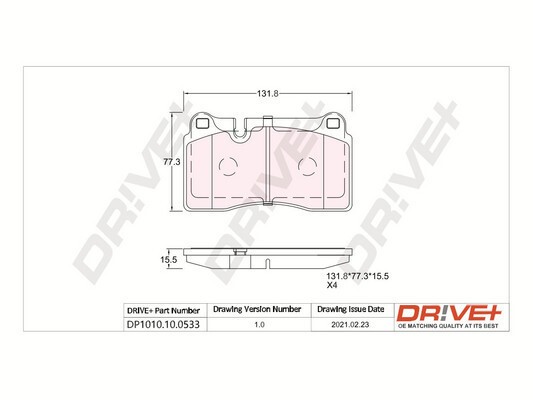 Dr!ve+ DP1010.10.0533 set placute frana,frana disc