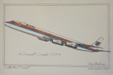 Cumpara ieftin CARTE POSTALA AVION MC DONNELL-DOUGLAS DC-8-61. ROY ANDERSON. SERIA COLECTOR