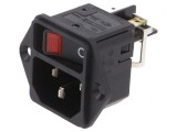 Conector Alimentare AC 15A 250V IEC 60320