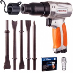 Ciocan pneumatic cu percu?ie + 5x lama dalta dalta dalta dalta clema rotunda AT-2080NR foto