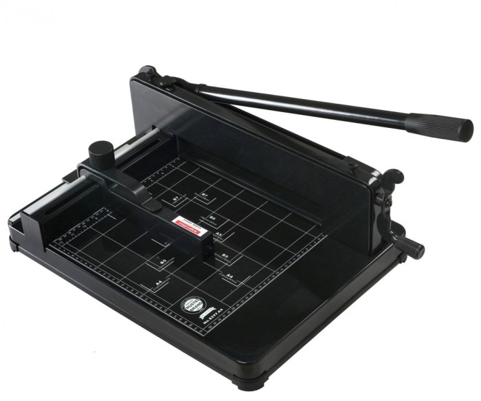 Ghilotina manuala profesionala A4, 400 coli, heavy duty, ghidaj, marcaje, sistem fixare, Bright Office